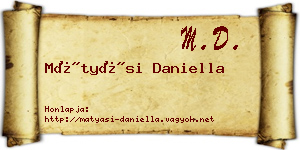 Mátyási Daniella névjegykártya